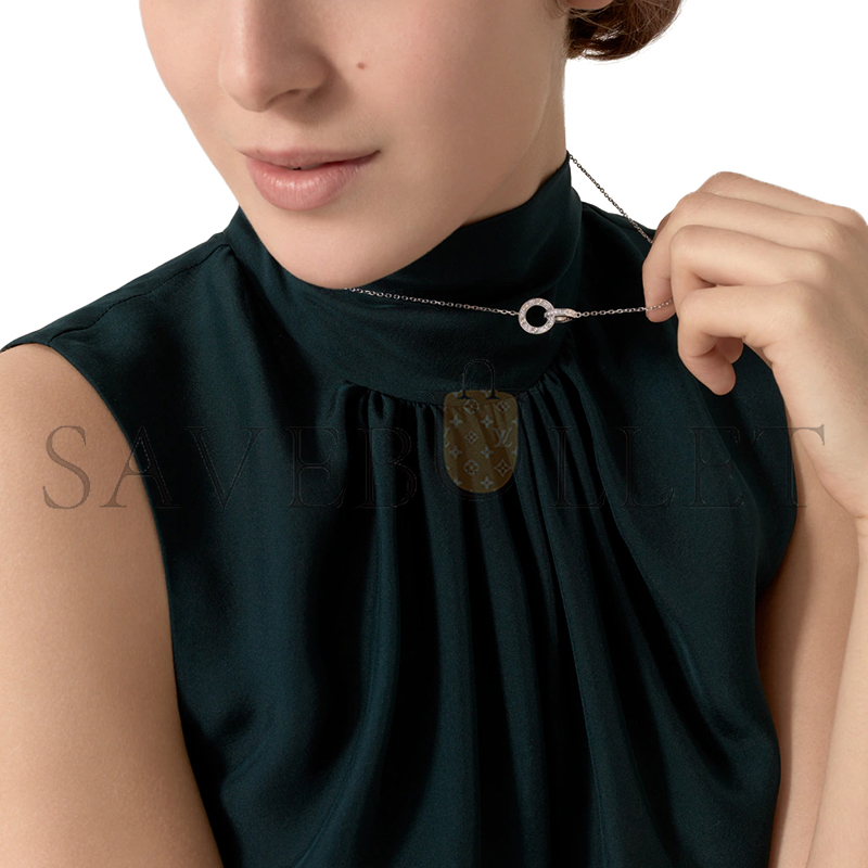CARTIER LOVE NECKLACE, PAVED B7216300